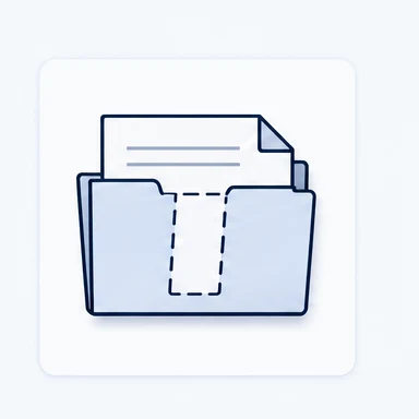 Marked document icon for documentation gaps